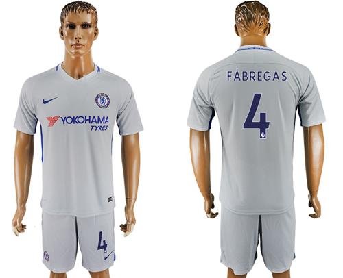 Chelsea #4 Fabregas Sec Away Soccer Club Jersey